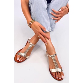 Pourta Gold ženske sandale - Inello žuta boja 2