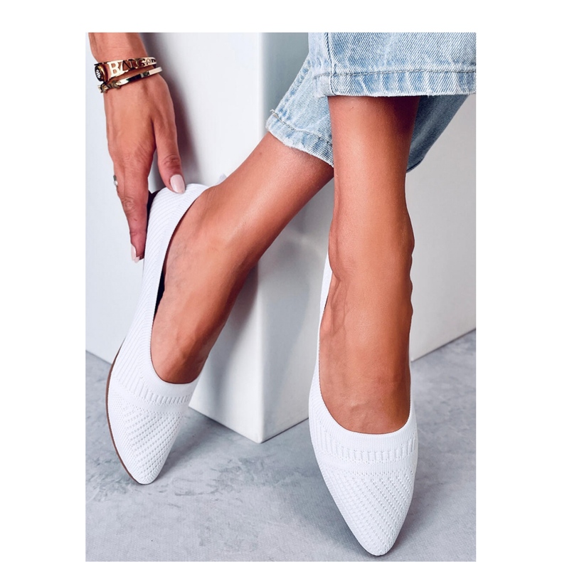 Bijele tkane balerinke bijela 1