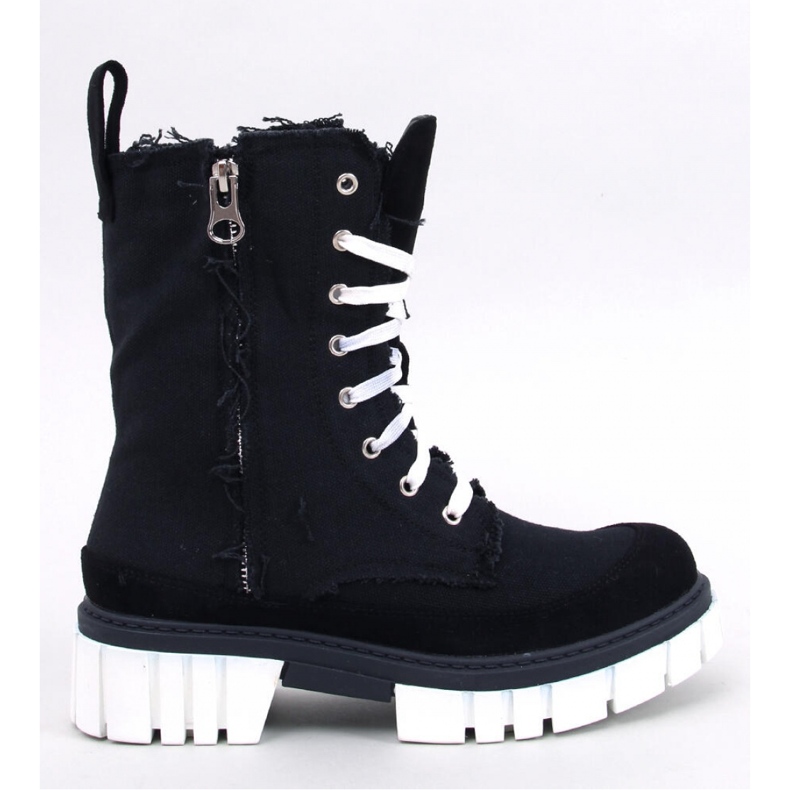 Vaugh Crne platnene gležnjače sa štitnikom - Inello crna 1