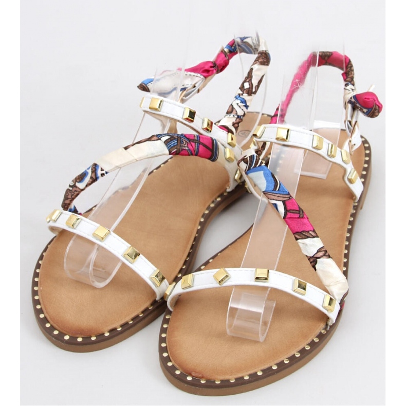 Ženske bijele ravne sandale bijela 1