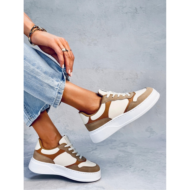 Kaki ženske tenisice smeđa 1