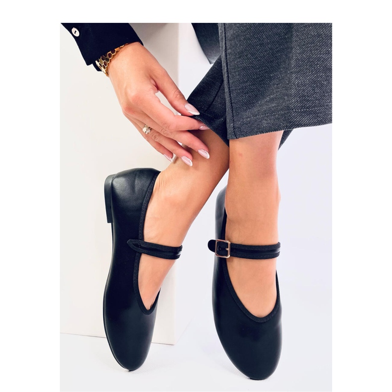 Balerinke s crnim remenom crna 1