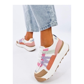 Ženske tenisice s visokim potplatom bijela 1