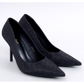 Paulis crne ženske štikle s kubičnim cirkonima - Inello crna 1