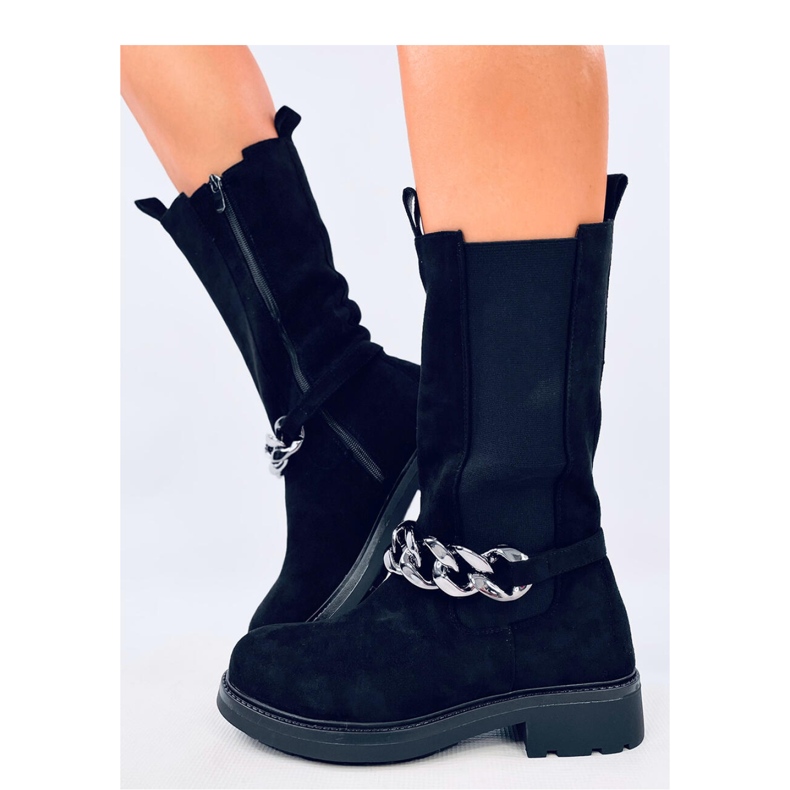 Wiley Crne duge Chelsea čizme - Inello crno 2