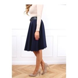 Ženske prošivene visoke potpetice tamno bež LE082P Kaki - Inello 1