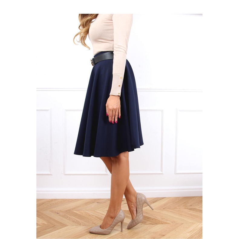 Ženske prošivene visoke potpetice tamno bež LE082P Kaki - Inello 1