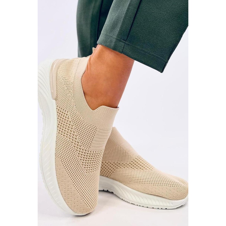 Suare Beige sportske cipele s čarapama - Inello bež 1