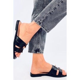 Daudi Crne ženske japanke sandale - Inello crno 2