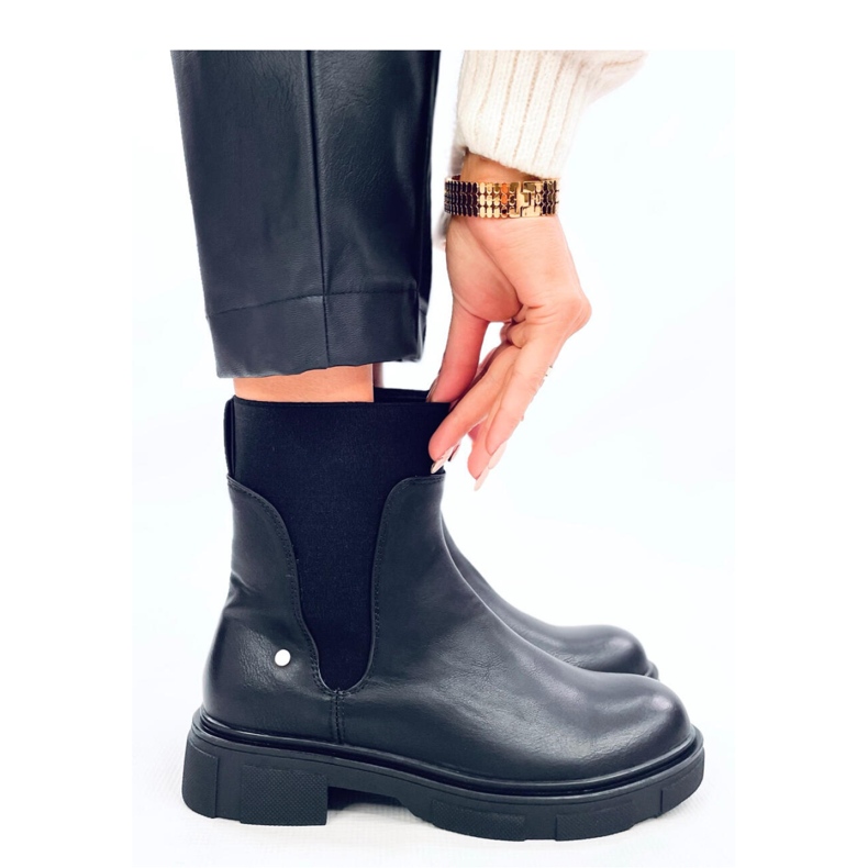 Mead Crne ženske Chelsea čizme - Inello crna 1