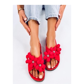 Sandale Cork japanke s cvjetnim jastučićima Charss Orange - Inello narančasta 2