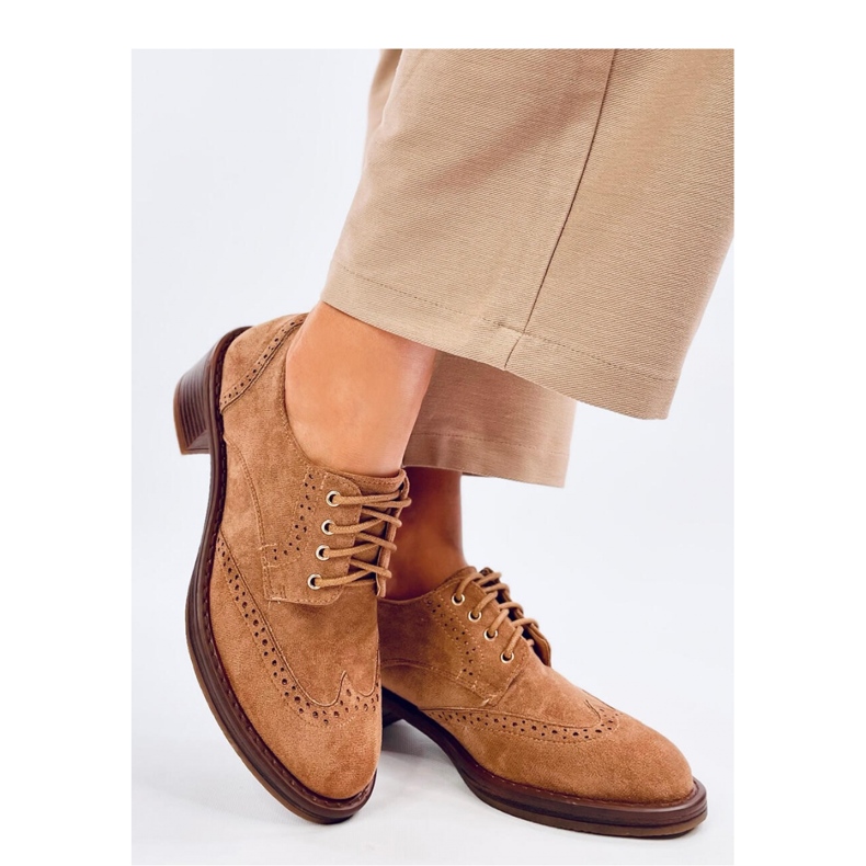 Vedra Camel mokasine na visoku petu - Inello smeđa 1