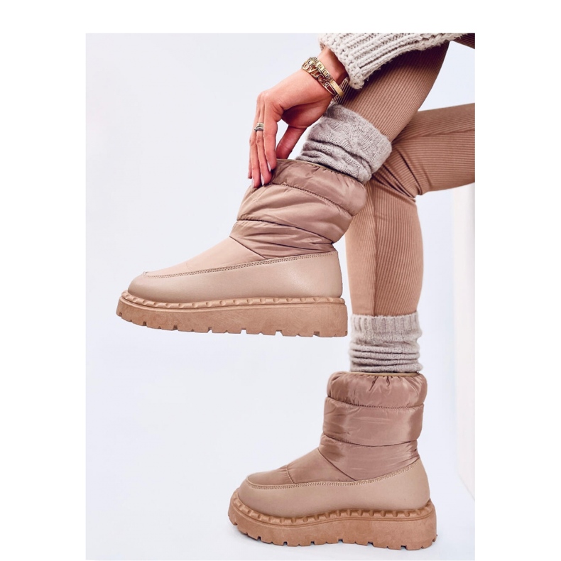 Javier Khaki - Inello najlonske čizme za snijeg smeđa 2