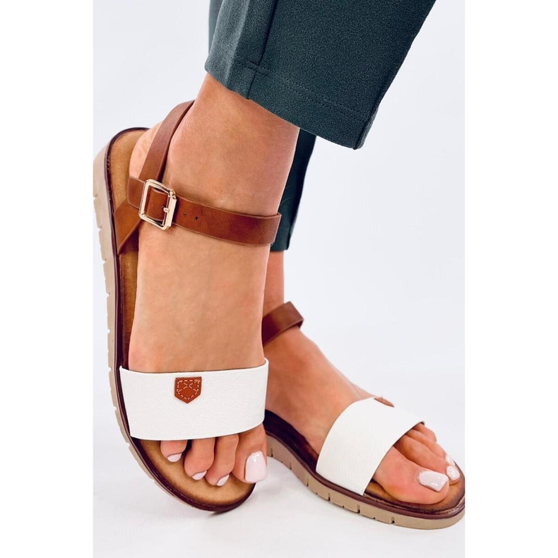 Almera Bijele ženske sandale - Inello bijela 1