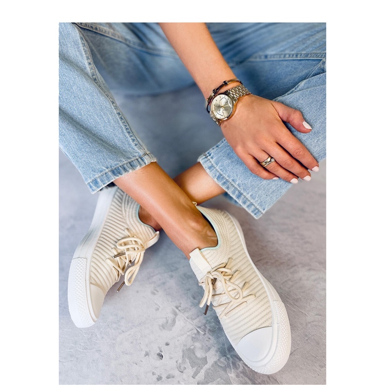 Bruni LT.BEIGE ženske čarape tenisice - Inello bež 1