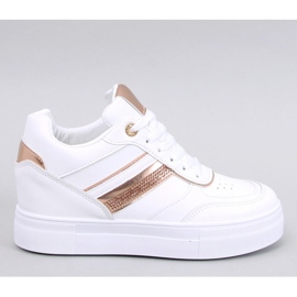 Eyson WHITE/CHAMPAGNE wedge tenisice - Inello bijela 1