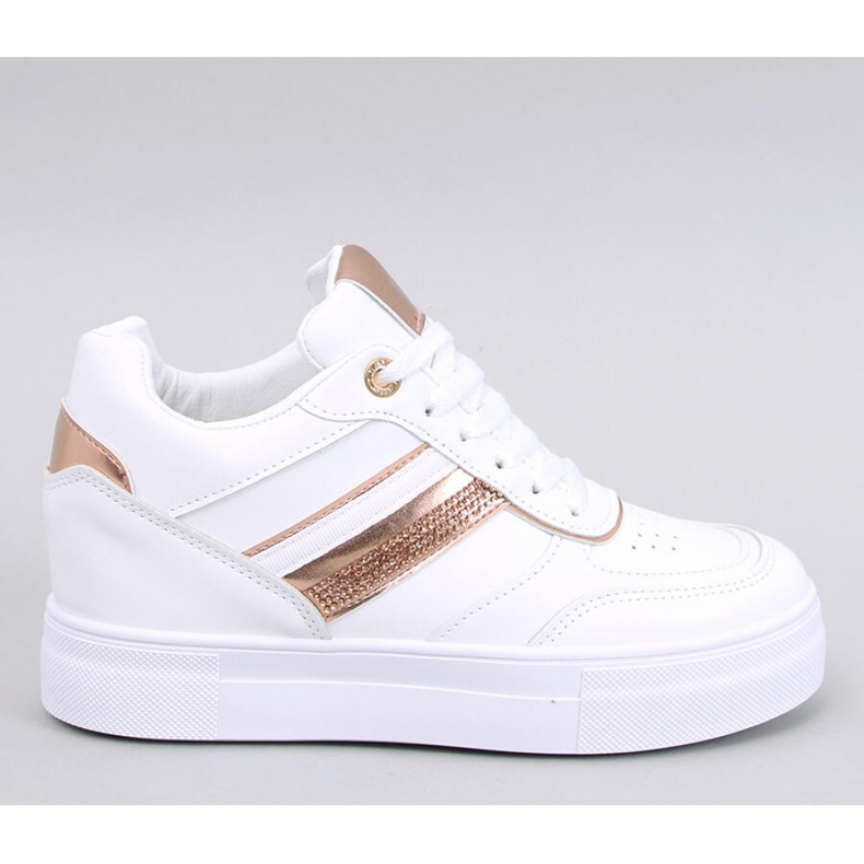 Eyson WHITE/CHAMPAGNE wedge tenisice - Inello bijela 1
