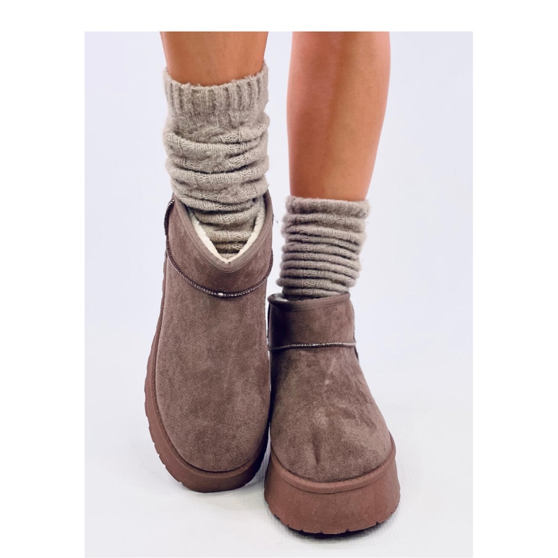 Rodmans kaki kratke cipele s platformom - Inello smeđa 2