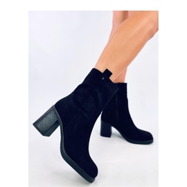 Salifi Crne gležnjače na široku petu - Inello crno 1