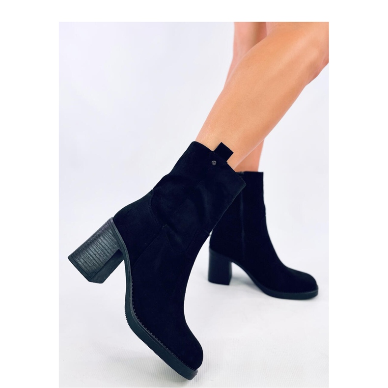 Salifi Crne gležnjače na široku petu - Inello crna 1