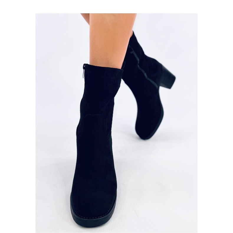 Salifi Crne gležnjače na široku petu - Inello crna 2