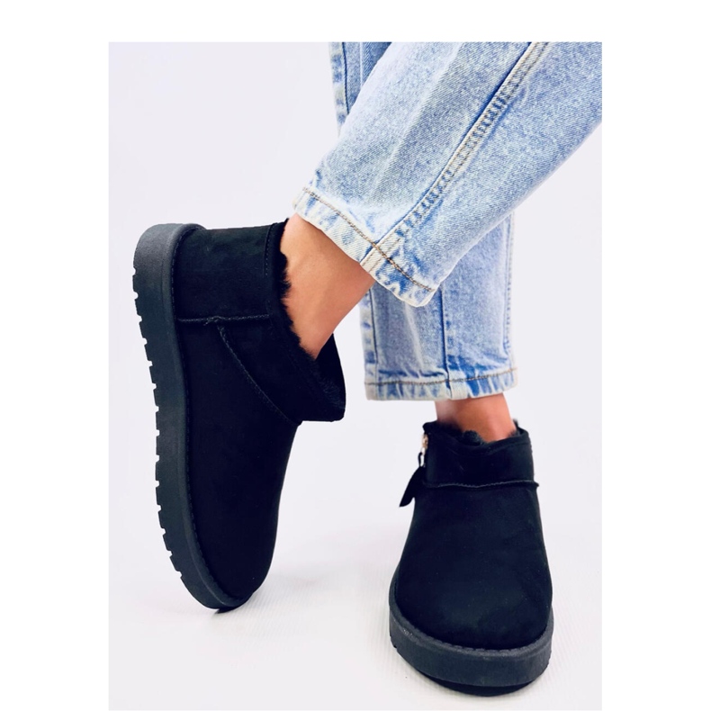 Kratke emu hlače s patentnim zatvaračem Frankis Black - Inello crno 2