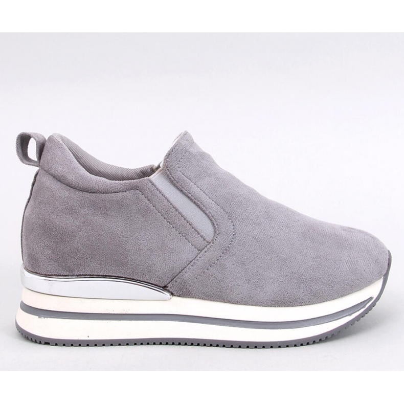 Boult Grey skrivene cipele na wedges - Inello siva 1