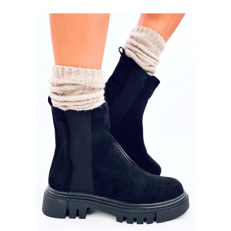 Swanson Crne visoke Chelsea čizme - Inello crna 1