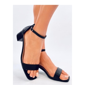 Bronx Crne sandale na visoku petu - Inello crna 1