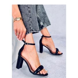 Jonah Crne sandale na visoku petu - Inello crna 1