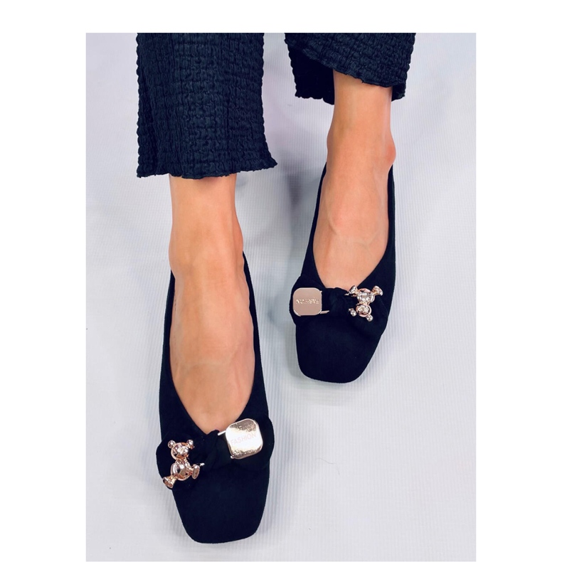 Cranny Crne balerinke sa zlatnim medvjedićem - Inello crna 1