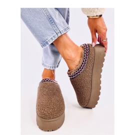 Lamb Khaki kratke čizme za snijeg s ovčjom kožom - Inello smeđa 1