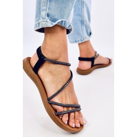 Lagane ženske sandale Prostis Black - Inello crno 1