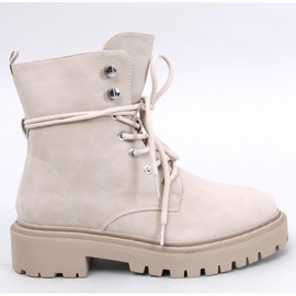 Gležnjače na vezanje sa štitnikom Simmo Beige - Inello bež 1