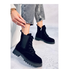 Franti Crne Chelsea čizme na vezanje - Inello crna 2