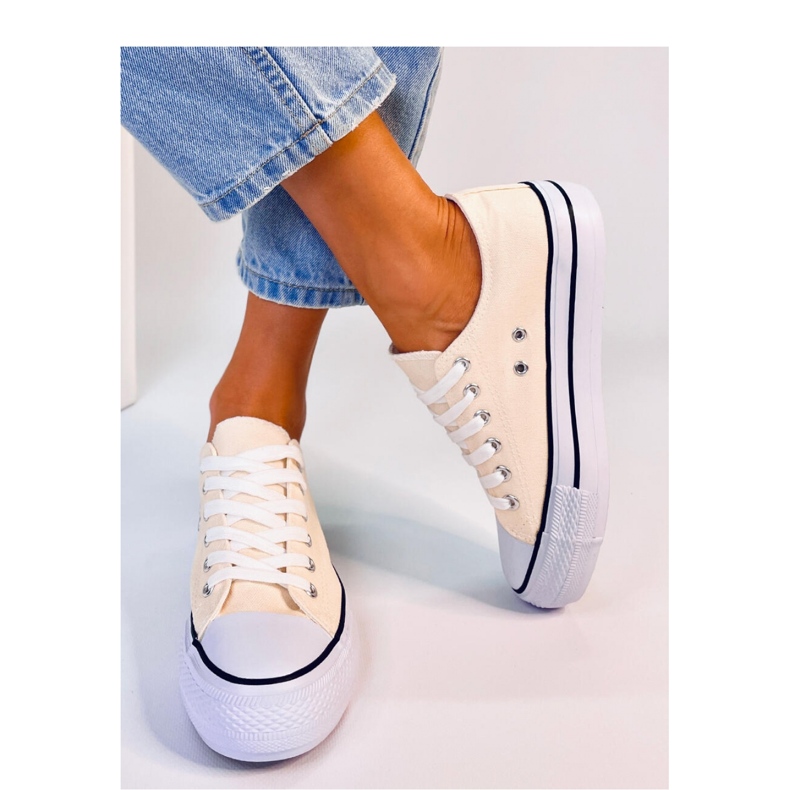 Klasične ženske tenisice Fargis Beige - Inello bež 1