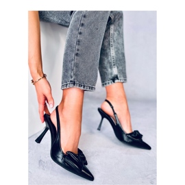 Deluna Crne cipele s otvorenom petom - Inello crna 2