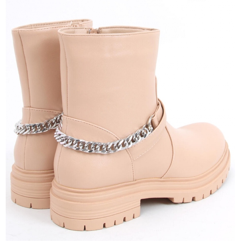 Gležnjače s lancem Cindy Nude - Inello bež 1