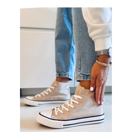 Jude Khaki visoke platnene tenisice - Inello bež 1