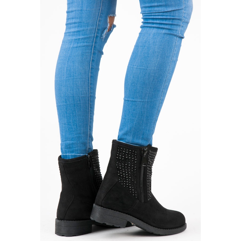 Abloom Jesenske antilop čizme crna 1