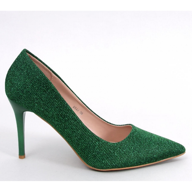 Ženske preljevne Maineri Green visoke pete - Inello zelena 1