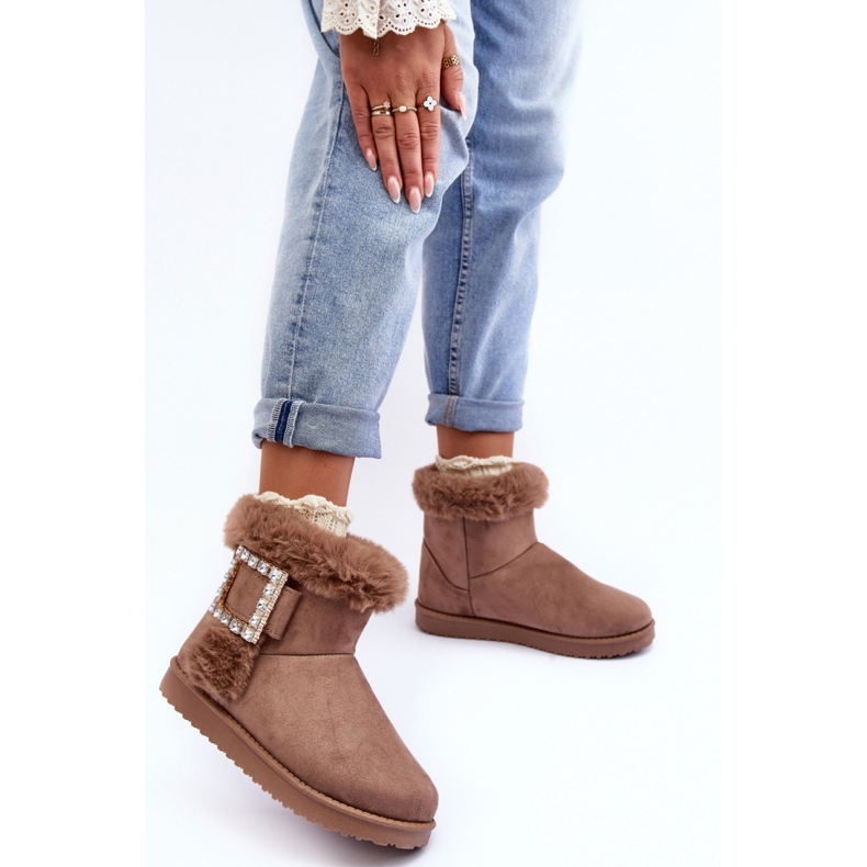 Step in style Čizme za snijeg Model Dulca VL201P Tamno bež - Zakoračite sa stilom 1