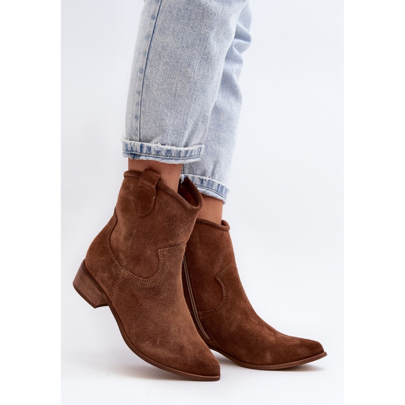 Step in style Čizme Model Zazoo 3329 Brown Suede - Zakoračite sa stilom smeđa 1