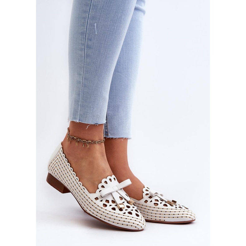 Step in style Balerinke Model Nestavia ASA222-1 Bijela - Zakoračite sa stilom 1