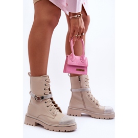 Step in style Radničke čizme Model Totah 52022 Bež - Zakoračite sa stilom 1