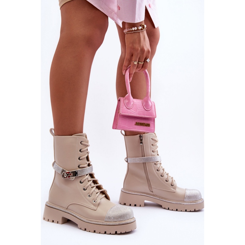 Step in style Radničke čizme Model Totah 52022 Bež - Zakoračite sa stilom 1