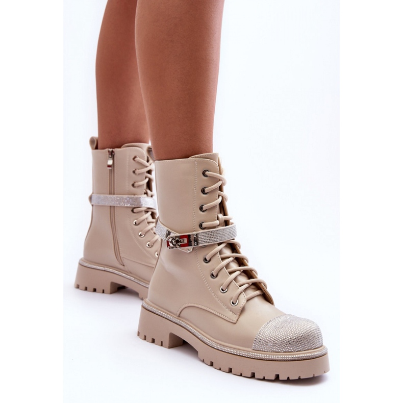 Step in style Radničke čizme Model Totah 52022 Bež - Zakoračite sa stilom 2