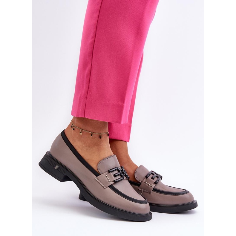 Step in style Mokasine Model Triana 63501 Tamno bež - Zakoračite sa stilom siva 1