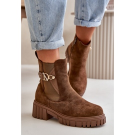 Step in style Čizme Model Bervena SZ103 Brown - Zakoračite sa stilom smeđa 1