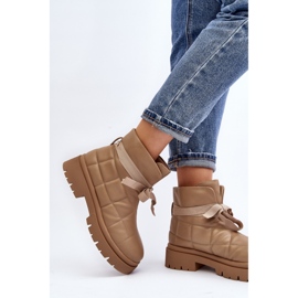 Step in style Čizme Model Bizzanti NS307 Kaki - Zakoračite sa stilom bež 2